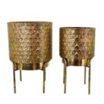 2li Set Metal Saksı 35x54cm
