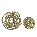 2li Set Metal Yumak Obje 17x17cm
