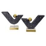 2li Set Metal Obje 25x29cm