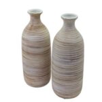 2li Set Seramik Vazo 9x27cm