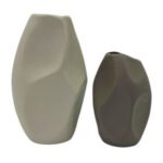 2li Set Soyut Vazo 19x31cm