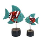 2li Set Balık Obje 19x27cm