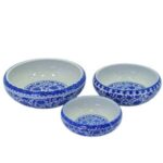 3lü Set Çini Kase 10x30cm