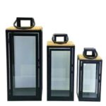 3lü Set Fener Siyah 21x58cm