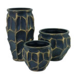 3lü Set Seramik Vazo 20x36cm
