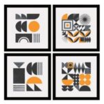 UV 4lü Set İskandinav Tablo 96x96cm