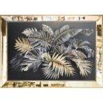 Aynalı Yaprak Tuval Tablo 82x112cm