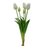 Islak Dokulu Lale Beyaz 47cm