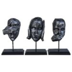 3lü Set Human G.D.B Gümüş 22x34cm