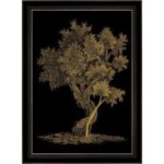 Işıltılı Ağaç Altın Tablo 82x112cm