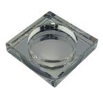 Kristal Kül Tablası Füme 13x13cm