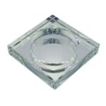 Kristal Kül Tablası Şeffaf 13x13cm
