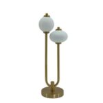 Ledli Dekoratif Abajur Gold 20x55cm