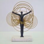 Metal Balerin Obje 31x38cm