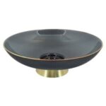 Renkli Cam Dekor Tabak 13x35cm