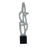 Soyut Obje Beyaz Küçük 12x48cm