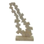 Traverten Soyut Obje 25x40cm (Sarmal ince)