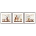 UV 3lü Set Vazo Tablo 60x180cm