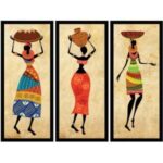 UV 3lü Set Afrika Tablo 105x135cm