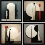 UV 4lü Set Kadınlar-2 Tablo 96x96cm