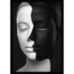 UV Beyaz Zenci Tablo 75x105cm