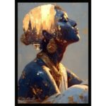 UV Gold Kadın Tablo 75x105cm