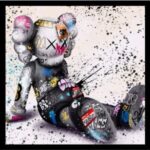UV Soyut Kaws Tablo 85x85cm